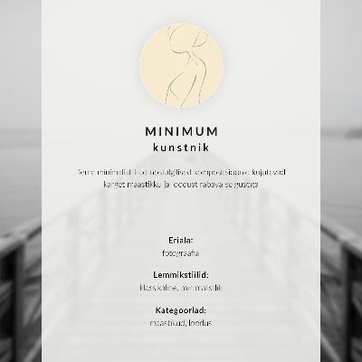 Stilski zidni plakat Motiv harmonije minimalističkog zimskog pejzaža drveća