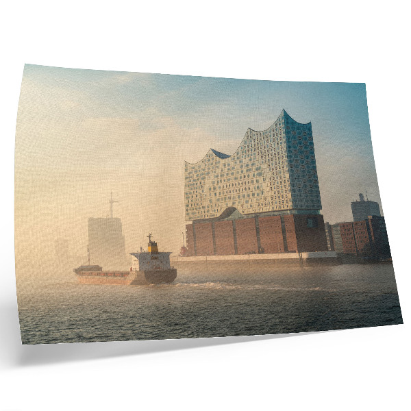 Plakat Moderna arhitektura s vodenom stazom