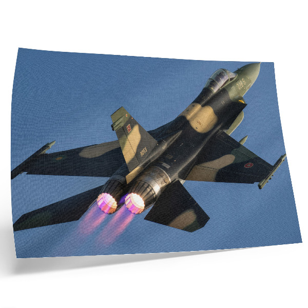 Plakat na platnu Mlazni avion intenzivnih boja neba