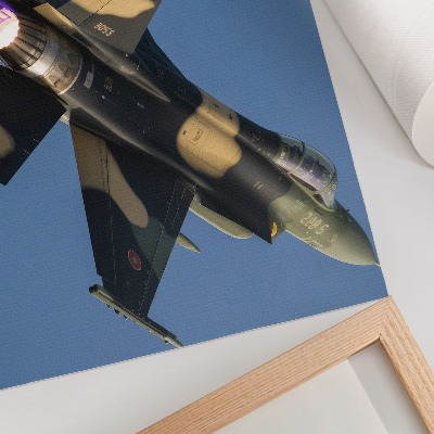 Plakat na platnu Mlazni avion intenzivnih boja neba