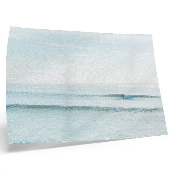 Plakat Oceanski valovi surfera mirni minimalistički