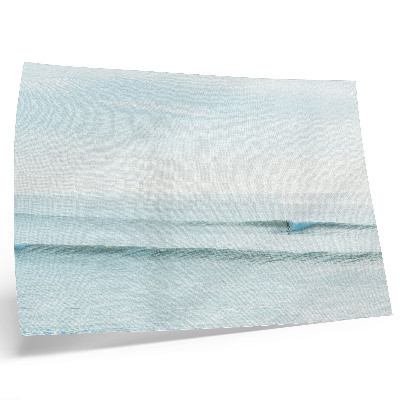 Plakat Oceanski valovi surfera mirni minimalistički