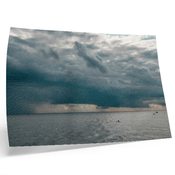Umjetnički print Olujno nebo nad oceanom punim prostora