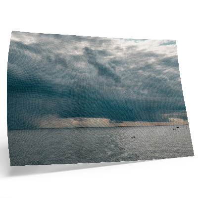 Umjetnički print Olujno nebo nad oceanom punim prostora