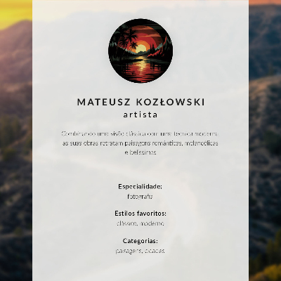 Stilski zidni plakat Pogled na grad u zalazak sunca iznad mora