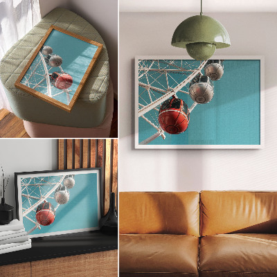 Plakat na platnu Tirkizno nebo dinamične kabine modernosti