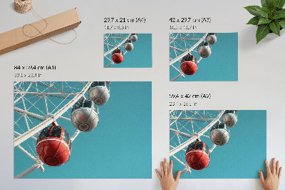 Plakat na platnu Tirkizno nebo dinamične kabine modernosti