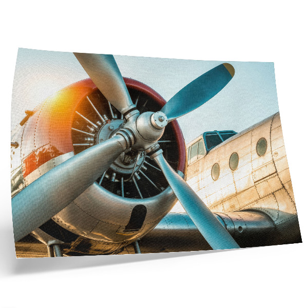 Plakat na platnu Snimka avionskog motora, tehnologije i modernosti