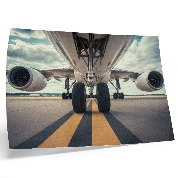 Stilski zidni plakat Dinamika neba u maloprodaji stajnog trapa aviona