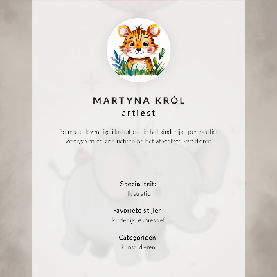 Umjetnički print Ilustracija psa, ugodne, tople boje, detalji