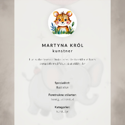 Umjetnički print Ilustracija psa, ugodne, tople boje, detalji