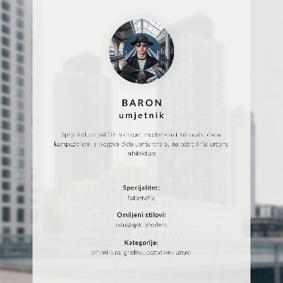 Plakat na platnu Moderna panorama gradskih nebodera