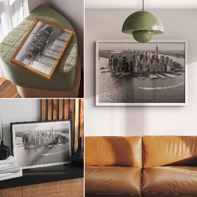 Plakat na platnu Moderna panorama gradskih nebodera