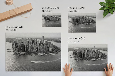 Plakat na platnu Moderna panorama gradskih nebodera