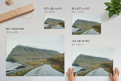 Plakat Tajanstveni magloviti prostor planinske ceste