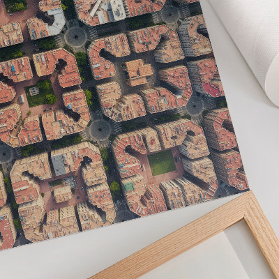 Plakat Geometrijski raspored neutralnih boja grada