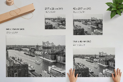Plakat na platnu Kultna arhitektura modernog grada na rijeci