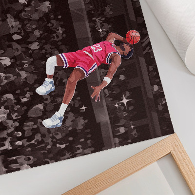 Plakat Ilustracija kontrastnih boja sportske dinamike
