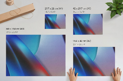 Plakat Zamagljeni prijelazi tamnoplavih i ljubičastih tonova