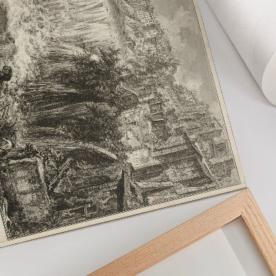 Umjetnički print Pogled na Grand Cascade u Tivoliju, iz Pogleda na Rim Giovannija Battiste Piranesija