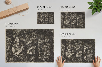 Stilski zidni plakat Gotički luk (objavljeno 1800.-1809.) Giovannija Battiste Piranesija