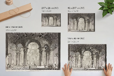 Umjetnički print Unutrašnji pogled na grobnicu svete Konstance