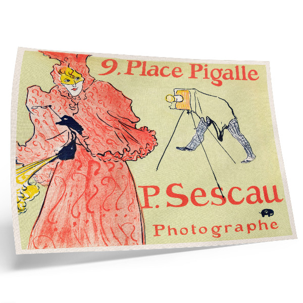 Plakat Le Photographe Sescau (1894.), print visoke rezolucije Henrija de Toulouse-Lautreca