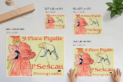 Plakat Le Photographe Sescau (1894.), print visoke rezolucije Henrija de Toulouse-Lautreca