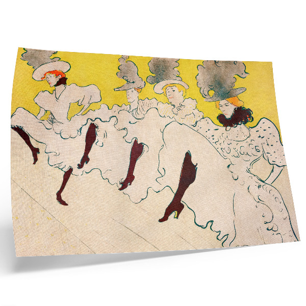 Umjetnički print Troupe of Mademoiselle Eglantine (1896.) visoke rezolucije Henri de Toulouse-Lautrec