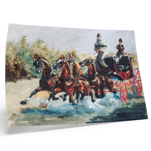 Plakat na platnu Lijep suvenir s Promenade des Anglais (1880.) visoke rezolucije Henrija de Toulouse-Lautreca