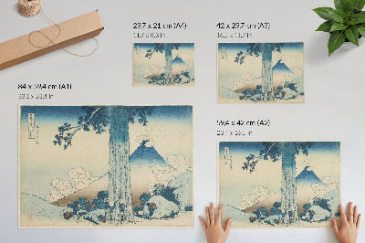 Umjetnički print Mishima High Road u provinciji Kai. Izvornik iz Umjetničkog instituta u Minneapolisu.