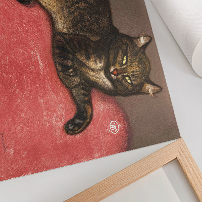 Plakat na platnu L'Hiver Chat sur un Coussin (1909.) kromolitografski otisak Théophilea Alexandrea Steinlena