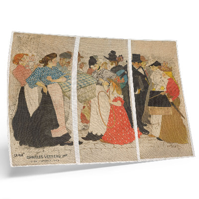 Plakat Mensen op straat (1896.) Théophilea Alexandrea Steinlena i Charlesa Verneaua