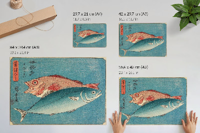 Umjetnički print Žutorep i brancin