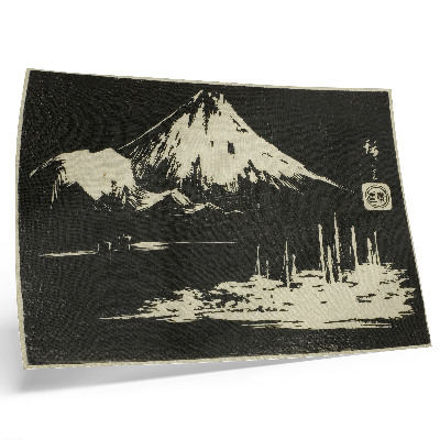 Umjetnički print Seikenji Fuji, iz serije Ogledalo kamenih tragova pogleda na provincije (Kohon meihitsu ishizuri kagami)