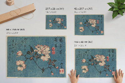 Plakat na platnu Drvotisak (nishiki-e); tinta i boja na papiru, Utagawa Hiroshige