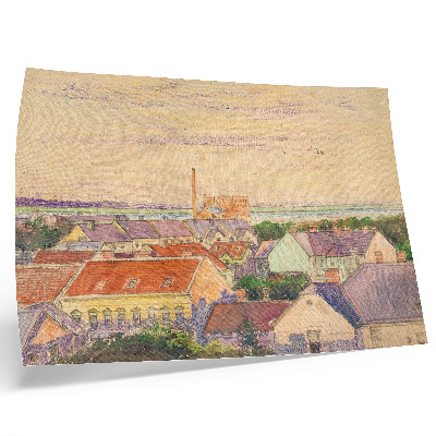 Plakat Pogled na grad, ilustracija Egona Schielea