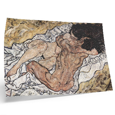 Umjetnički print Zagrljaj (1917.) Egona Schielea