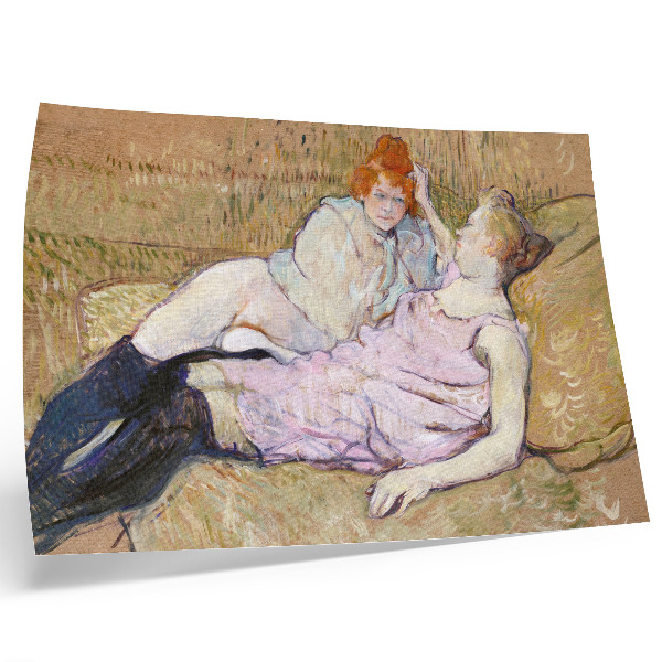 Plakat na platnu Sofa (oko 1894. – 1896.) – slika visoke rezolucije Henrija de Toulouse-Lautreca