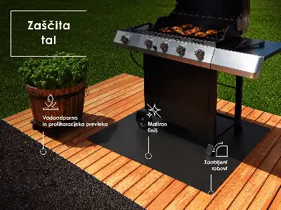 Podloga za grill polovina ovala dimenzija 100x100 cm