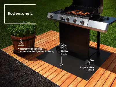 Podloga za grill polovina ovala dimenzija 100x100 cm