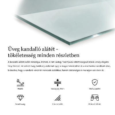 Staklo ispod kamina transparentan