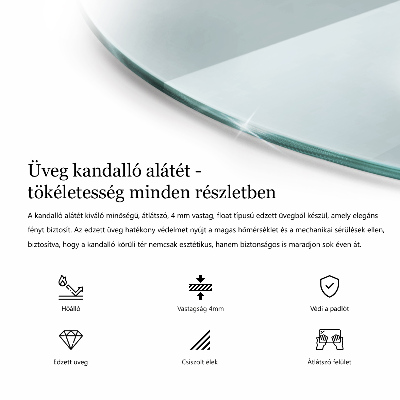 Kaljeno staklo za ispod kamina transparentan