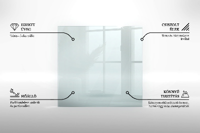 Staklo ispod kamina šesterokutno prozirno