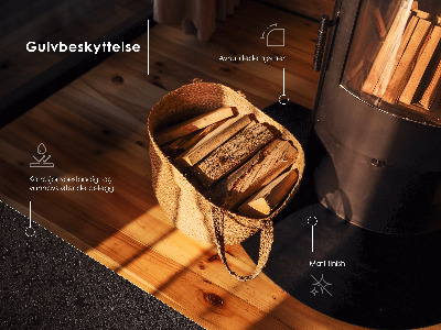 Polukružna podna ploča za peći i kamine crna od lima