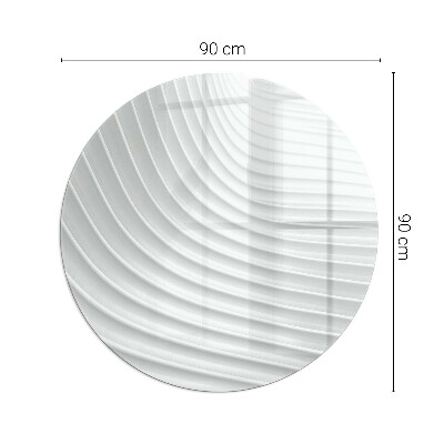 Podna ploča za peći krug Valovi nježnih linija