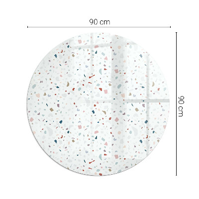 Podna ploča za peći krug Uzorak s malim oblicima
