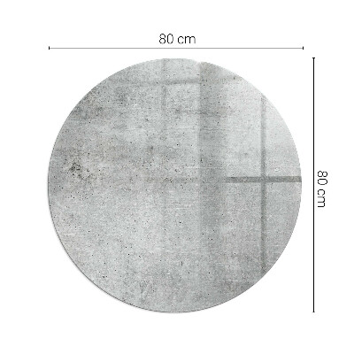 Kaljeno staklo za kamin krug Tekstura sirovog betona