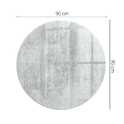 Kaljeno staklo za kamin krug Tekstura sirovog betona