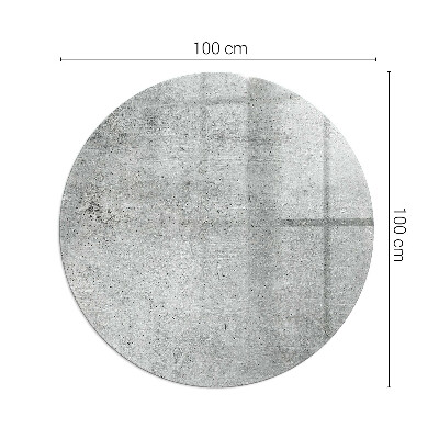 Kaljeno staklo za kamin krug Tekstura sirovog betona
